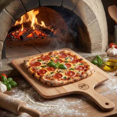 Kare Ahşap Pizza Küreği - 2