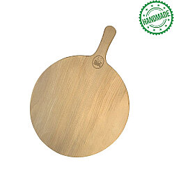 Kısa Saplı Yuvarlak Ahşap Pizza ve Fırın Küreği (ø 24x12 cm) - DİNC KİTCHEN
