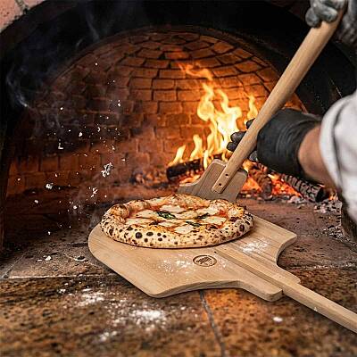 Ahşap Saplı Pizza Çevirme Küreği (36x36x80 cm) - 4