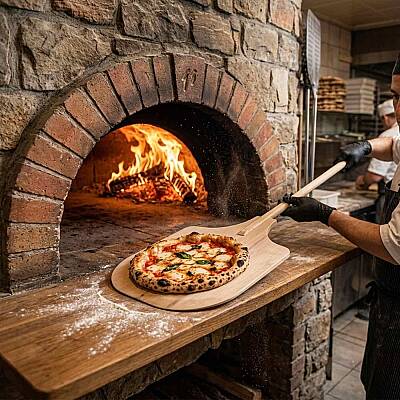 Profesyonel Ahşap Pizza Küreği (36x54x80 cm) - 4