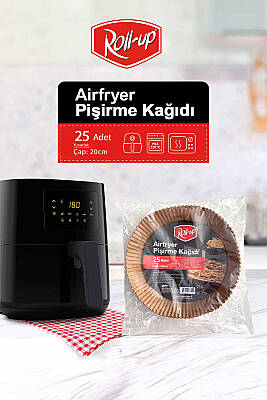 Airfryer Pişirme Kağıdı Yuvarlak 20cm 25li - 1