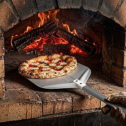 Alüminyum Eco Kısa Saplı Kare Pizza Küreği (33x33x50 cm) - 3