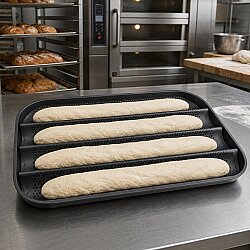 Teflon Kaplamalı Baget Ekmek Tepsisi GN 1/1 32,5×53 cm - 5