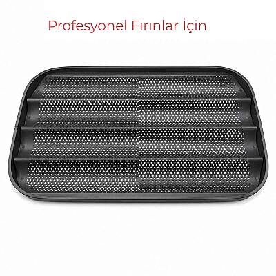 Teflon Kaplamalı Baget Ekmek Tepsisi GN 1/1 32,5×53 cm - 1