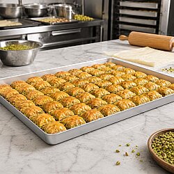Alüminyum Baklava Tepsisi 40x60x4 cm - 4