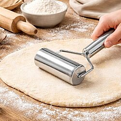 Paslanmaz Çelik T Saplı Hamur Açma Merdanesi 19 cm - 4