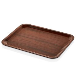 Kaydırmaz Ceviz Dikdörtgen Servis Tepsi 36x46 cm - KÜLSAN