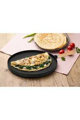 Çift Taraflı Döküm Gözleme & Grill Tava 34 cm - 2