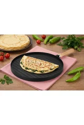 Çift Taraflı Döküm Gözleme & Grill Tava 34 cm - 3