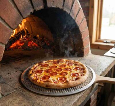 Delikli Pizza Teli 34 cm - 2