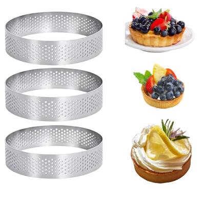 Delikli Tart Kalıbı 9 cm 3 adet - 3