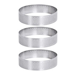 Delikli Tart Kalıbı 9 cm 3 adet - Dinc Kitchen