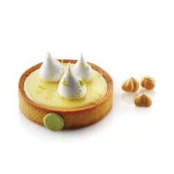 Silikomart Delikli Tart Kalıbı 8x2 cm - 3