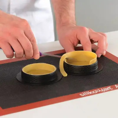 Silikomart Delikli Tart Kalıbı 8x2 cm - 19