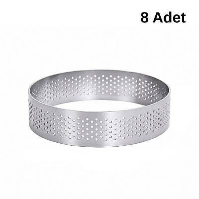 Delikli Tart Kalıbı 6 cm 8’li Set - 1