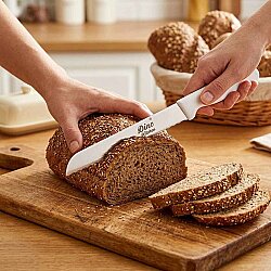 Paslanmaz Çelik Dişli Ekmek Bıçağı 18 cm - 4