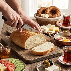 Paslanmaz Çelik Dişli Ekmek Bıçağı 21 cm - 4