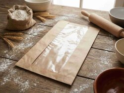 Pencereli Ekmek Kese Kağıdı 25x33 cm - 5 Kg - DİNC KİTCHEN