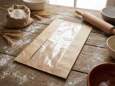 Pencereli Ekmek Kese Kağıdı 15x40 cm - 5 Kg - 1