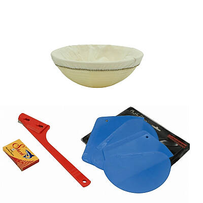 Ekmek Yapım Seti 20 cm Yuvarlak Bezli Sepetli - 2