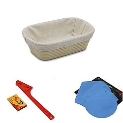 Ekmek Yapım Seti 22 cm Oval Bezli Sepetli - 2