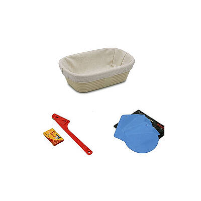 Ekmek Yapım Seti 28 cm Oval Bezli Sepetli - 2