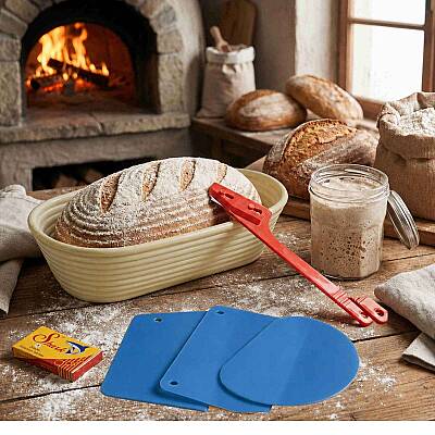 Ekmek Yapım Seti 28 cm Oval Sepetli 100 gr Ekşi Mayalı - 3