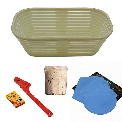 Ekmek Yapım Seti 28 cm Oval Sepetli 100 gr Ekşi Mayalı - 2