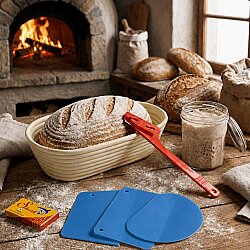 Ekmek Yapım Seti 26 cm Oval Sepetli 100 gr Ekşi Mayalı - 3