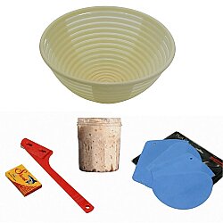 Ekmek Yapım Seti 25 cm Yuvarlak Sepetli 100 gr Ekşi Mayalı - 2