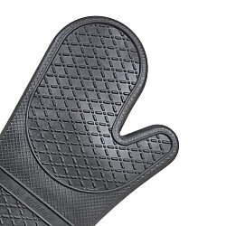 Tekli Siyah Slikon Fırın Eldiveni (42 cm) - 3