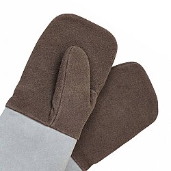 Premium Çiftli Deri Fırın Eldiveni (43 cm) - 3