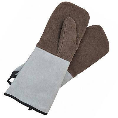 Premium Çiftli Deri Fırın Eldiveni (43 cm) - 1