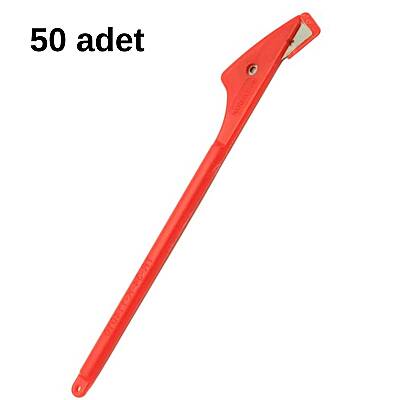 Kullan At Hamur Çizik Jileti 50 Adet Kırmızı - 1