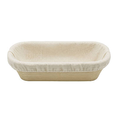 Oval Ekmek Hamur Mayalama Sepeti Bezli 30x13,5x8,5 cm - 2