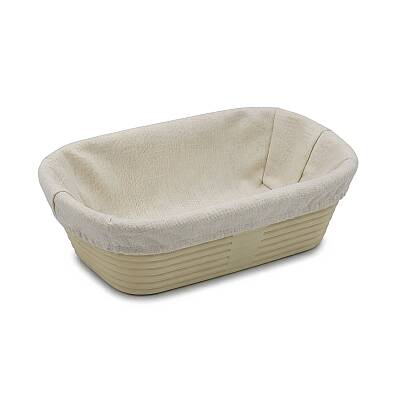 Oval Ekmek Hamur Mayalama Sepeti- Bezli 22x13,5x8 cm - 2