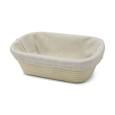 Oval Ekmek Hamur Mayalama Sepeti- Bezli 28x15x9 cm - 3