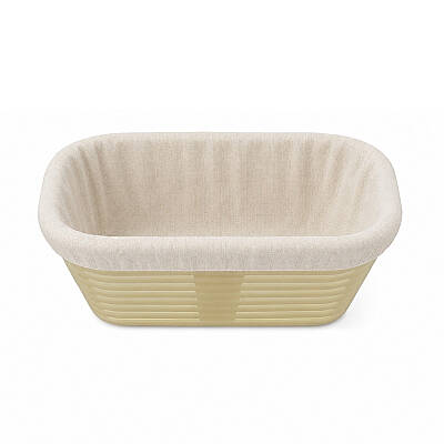 Oval Ekmek Hamur Mayalama Sepeti Bezli 25x14x9 cm - 2