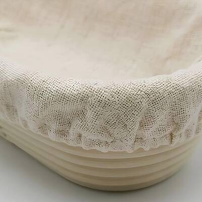 Oval Ekmek Hamur Mayalama Sepeti- Bezli 32,5x15x9 cm - 3