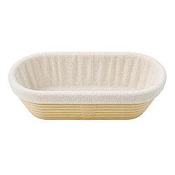Oval Ekmek Hamur Mayalama Sepeti Bezli 32,5x15x9,5 cm - 2