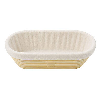 Oval Ekmek Hamur Mayalama Sepeti Bezli 32,5x15x9,5 cm - 2
