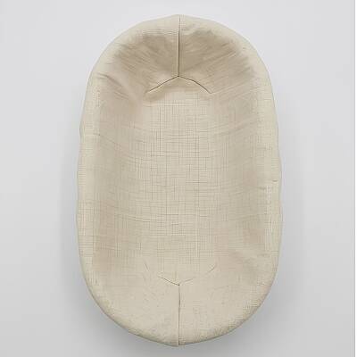 Oval Ekmek Hamur Mayalama Sepeti- Bezli 26x12x7,5 cm - 2