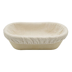 Oval Ekmek Hamur Mayalama Sepeti Bezli 26x12x7,5 cm - 2