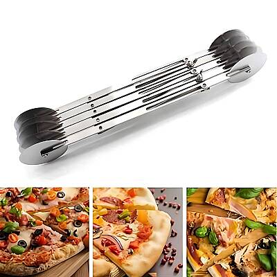 Dinç Kitchen 5'li Ayarlı Hamur Kesici Rulet Paslanmaz Çelik - 5