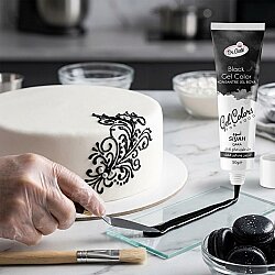 Jel Gıda Boyası Tüp 50 gr Siyah - 2