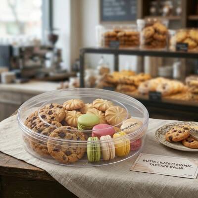 Kapaklı Polikarbon Kurabiye Kutusu - 2