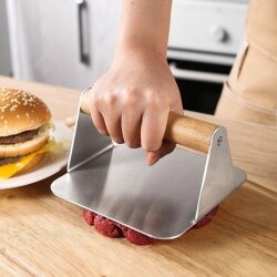 Kare Smash Burger Presi 12 cm - 2
