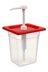 Kare Kilitli Ketçap Pompası 2,5 Lt - BORA PLASTiK