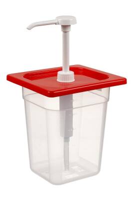 Kare Kilitli Ketçap Pompası 2,5 Lt - 1