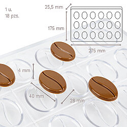 Martellato Çikolata Kalıbı Kahve Çekirdeği Coffee - MARTELLATO